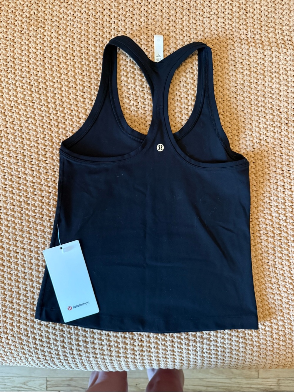 Lululemon Cool Racerback Short Tank *Nulu Black Size 6 NEW - Picture 4 of 7